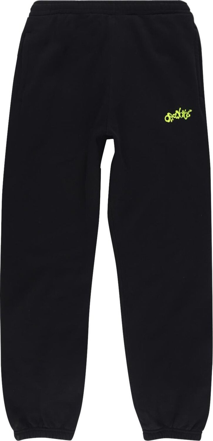 

Спортивные брюки Off-White Opposite Arrow Slim Sweatpants 'Black/Lime', черный