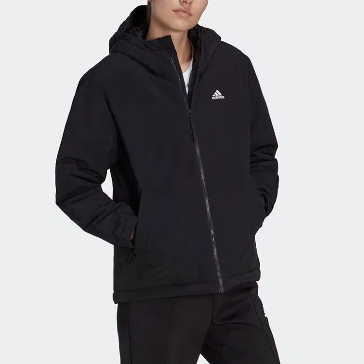 Куртка утепленная с капюшоном BSC Sturdy Adidas, черный — фото 2