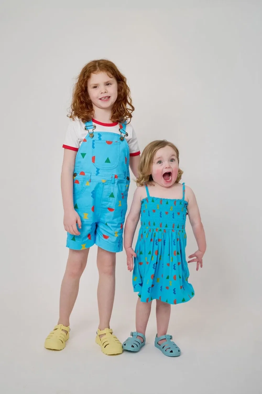 Платье из джерси с принтом Let'S Play Dotty Dungarees, Blue — фото 3
