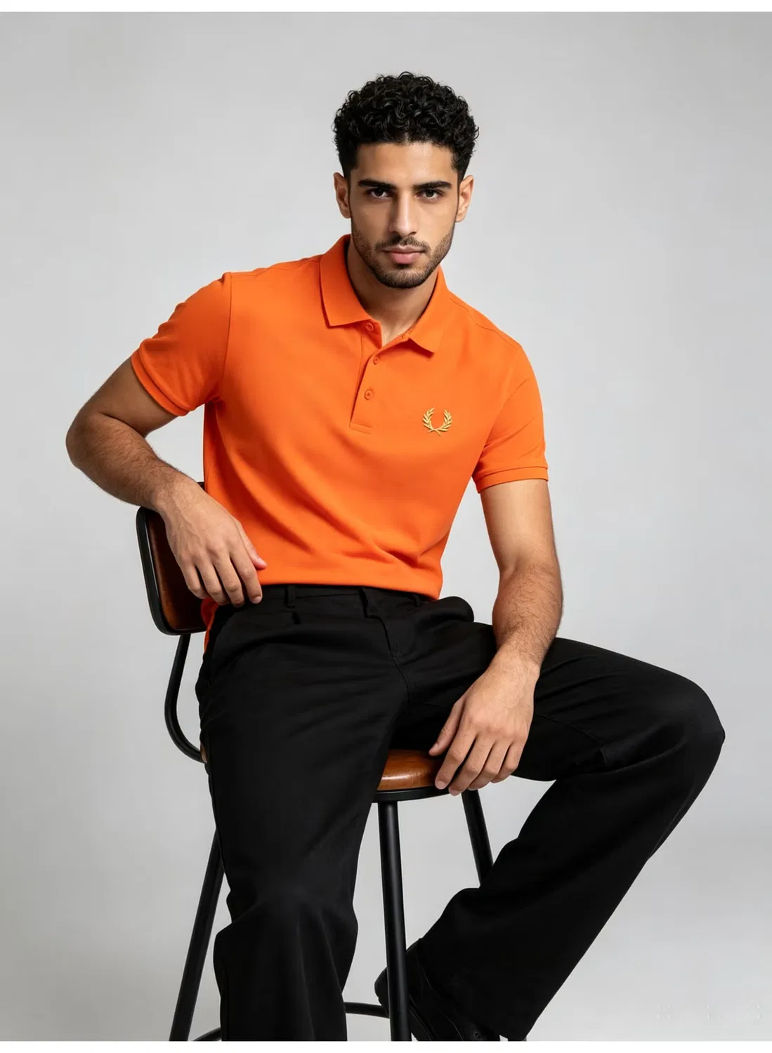 Рубашка поло с коротким рукавом Fred Perry, оранжевый — фото 4