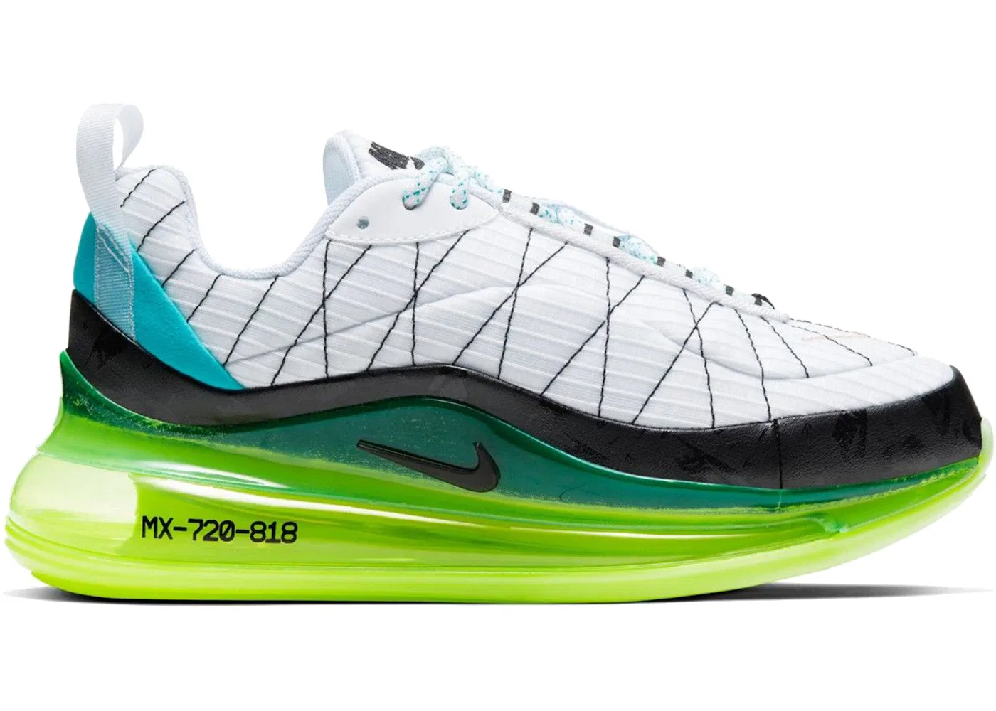 Детские кроссовки Lifestyle Nike Air MX 720-818, White/Black/Ghost Green