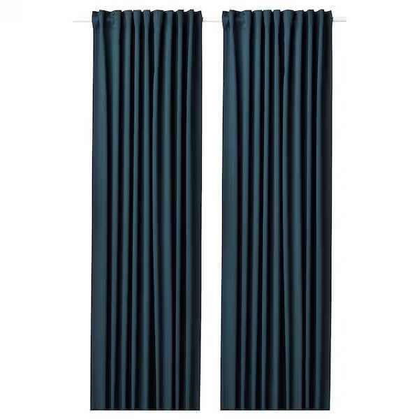 

Шторы затемняющие Ikea Blahuva, 2 штуки, 145x250 см, темно-синий