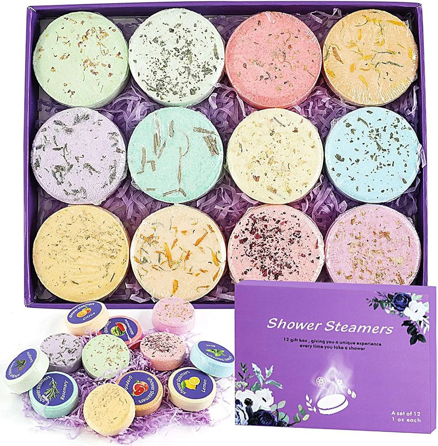 Бомбочка для ванны Aromatherapy, 12 шт, Lila Generisch — фото 4