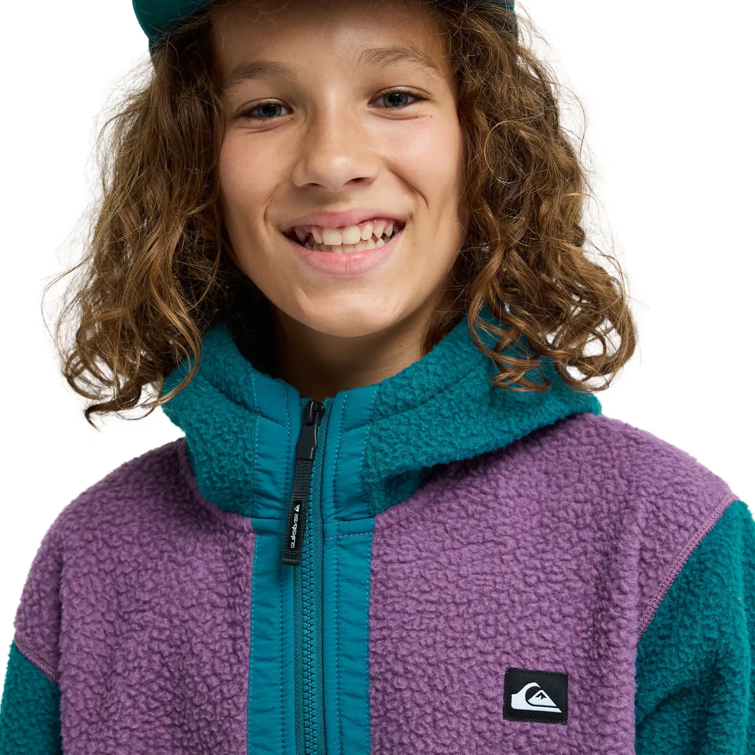 Детское худи с принтом Ocean View Mix Quiksilver, Роза — фото 4