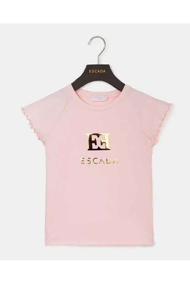 Детская футболка с рюшами без рукавов Escada, Powder