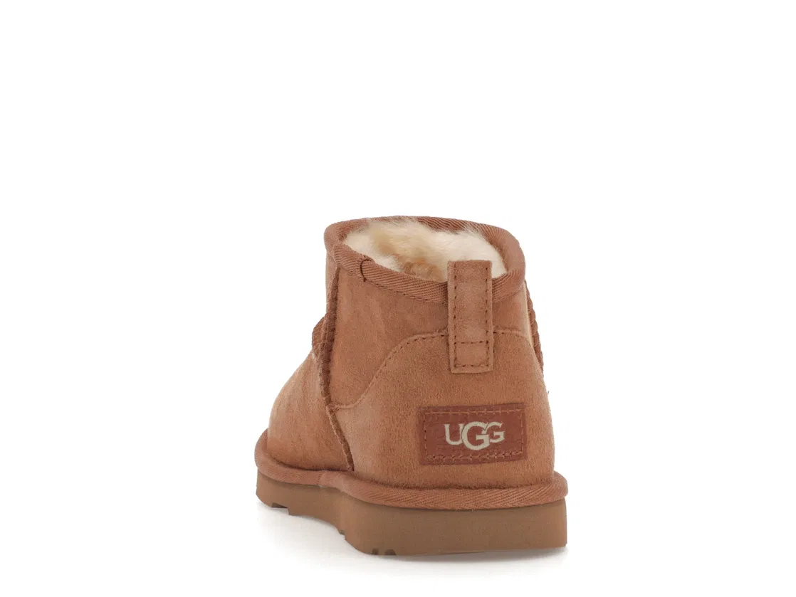 Детские сапоги с коротким голенищем UGG Classic Ultra Mini, Chestnut — фото 4