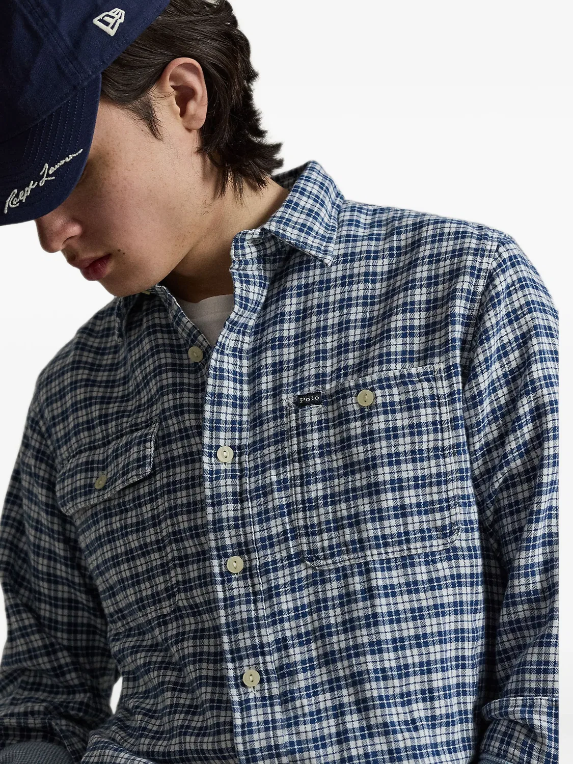Рубашка Oxford синего цвета Polo Ralph Lauren, синий — фото 4