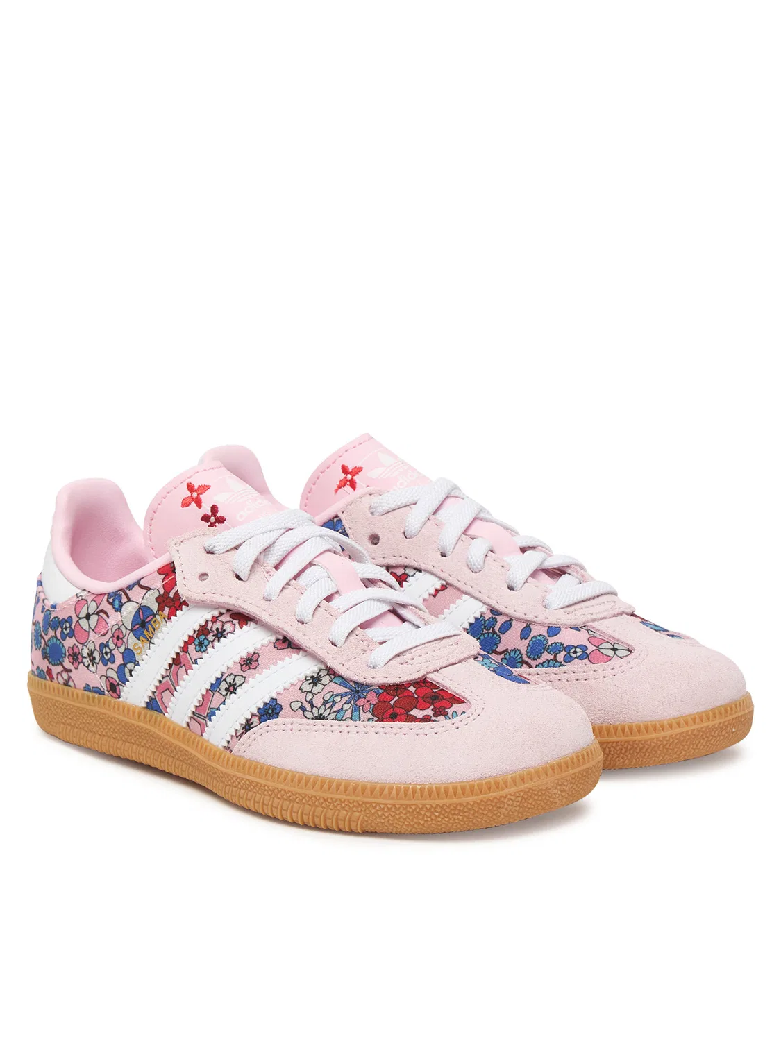 Кроссовки для девочки Liberty London Samba Og Comfort Closure Elastic Lace Adidas, розовый — фото 2