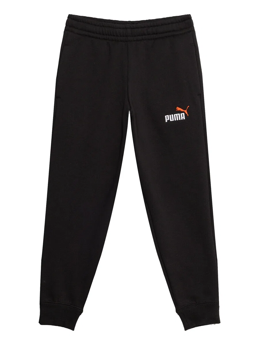 Зауженные брюки PUMA 'Ess No. 1' черного цвета