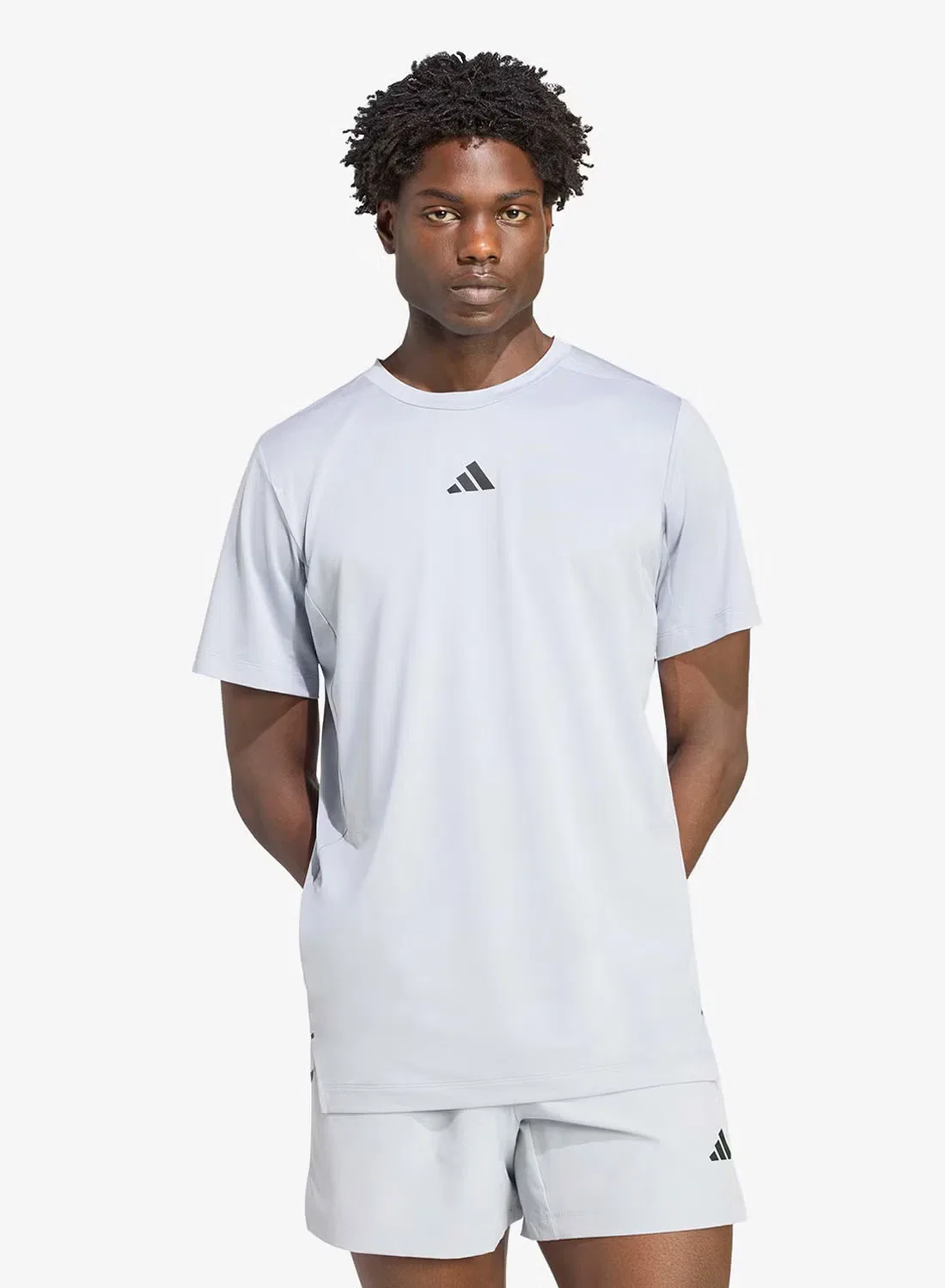 Футболка тренировочная с логотипом D4T essential Adidas, серый