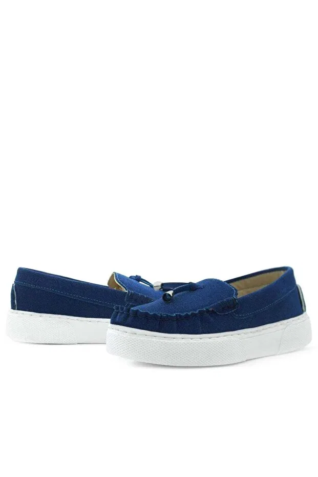 Детские мокасины для девочек из замши Ortopedikal, Saks Blue — фото 4