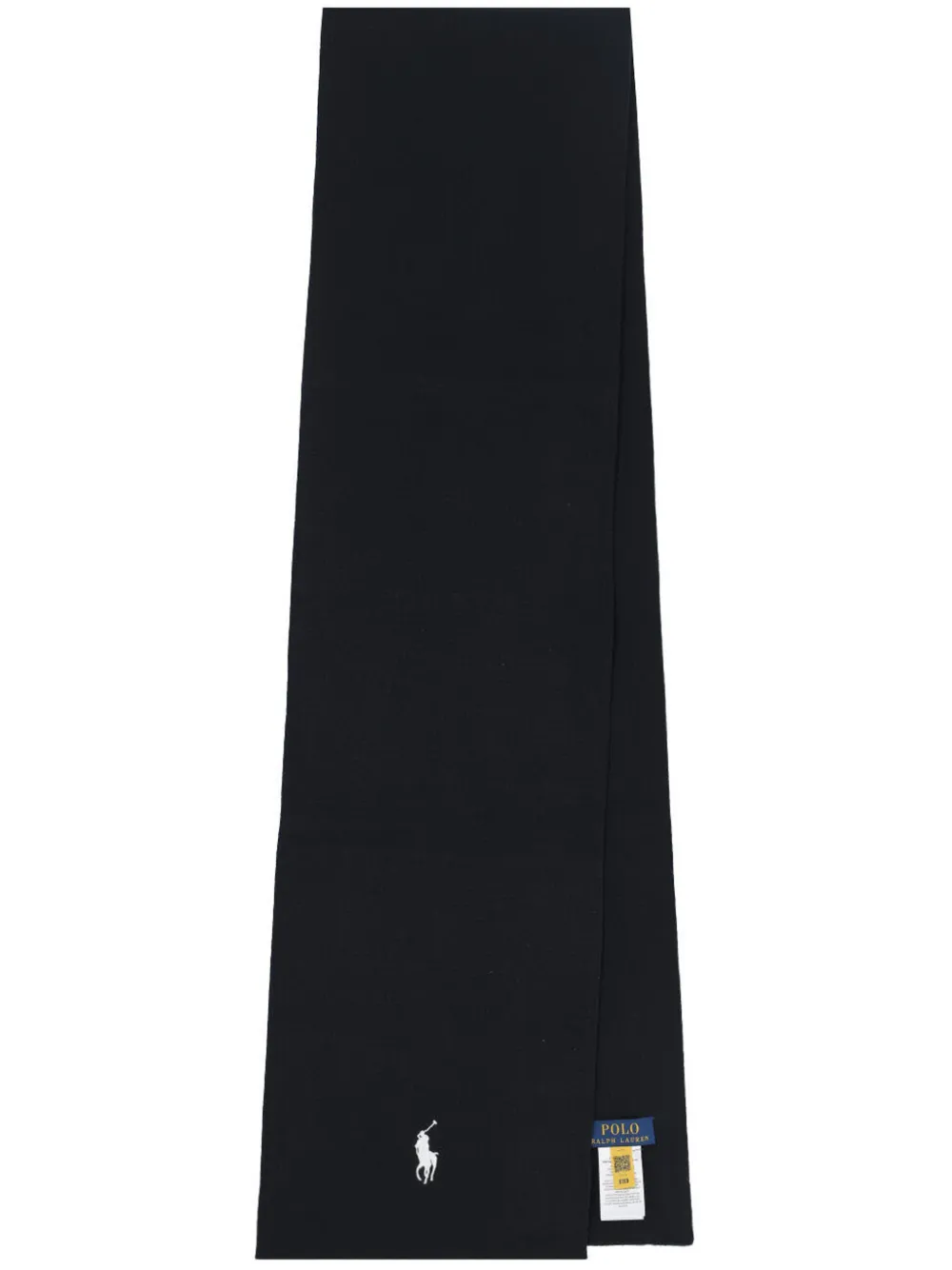 

Шарф с вышивкой Polo Pony Polo Ralph Lauren, черный