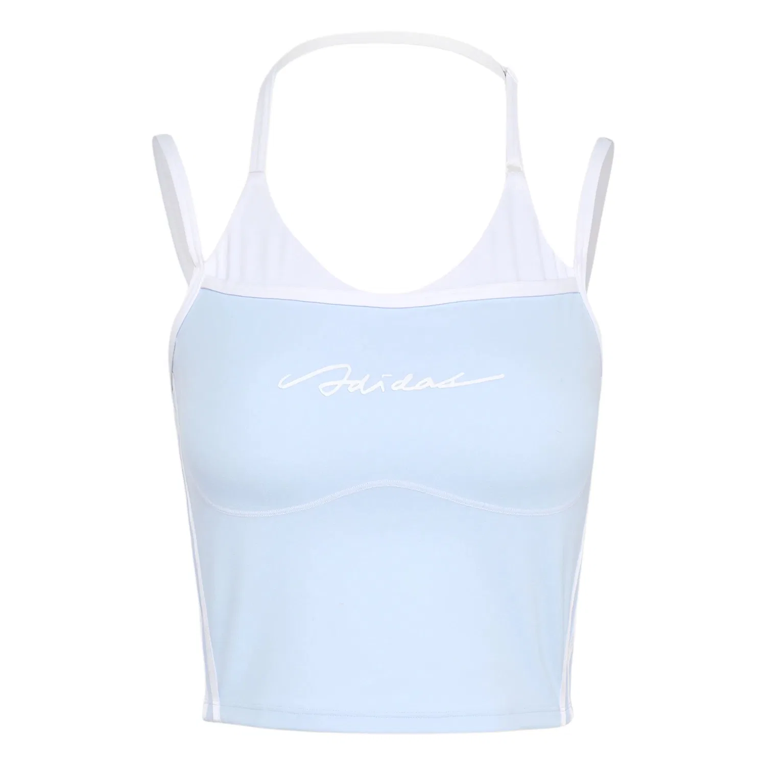 Женская майка без рукавов с круглым вырезом Adidas, Crystal Blue