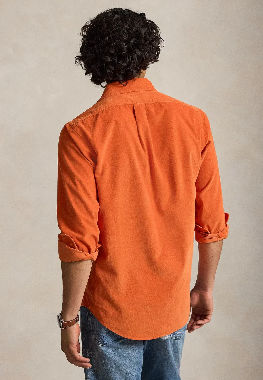 Рубашка из вельвета, сшитая на заказ Polo Ralph Lauren, Orange — фото 3