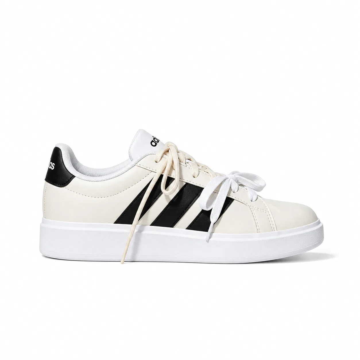Детские повседневные кроссовки с принтом звезд Street Talk Kids' Casual Shoes Adidas, Beige Yellow Stars — фото 3