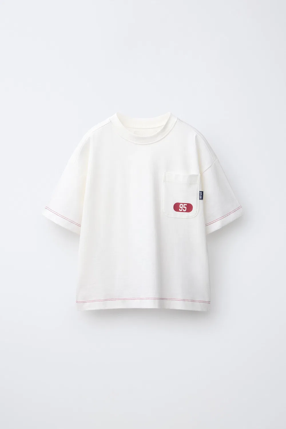 Спортивная футболка с карманом ZARA, White