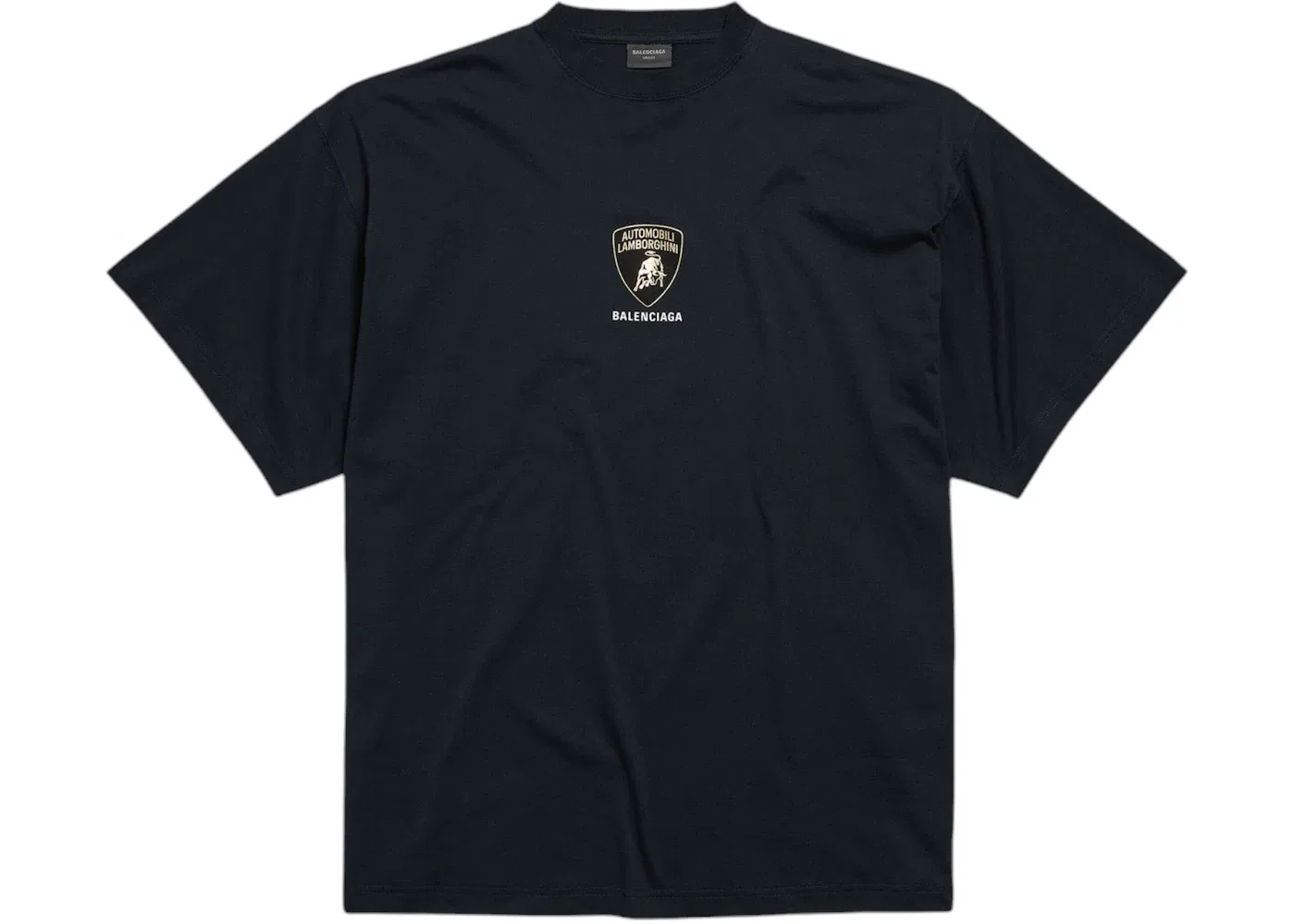 Мужская футболка с принтом Automobil Lamborghini Oversized Tee Balenciaga, Faded