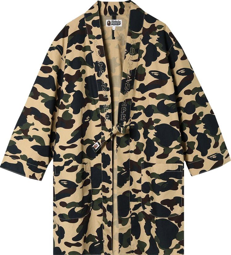 

Рубашка BAPE 1st Camo Kimono Shirt 'Yellow', желтый