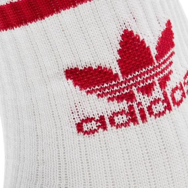 Детские носки-гольфы с длинным голенищем, комплект из 3 пар, Adidas Originals, Purple Pink White — фото 4