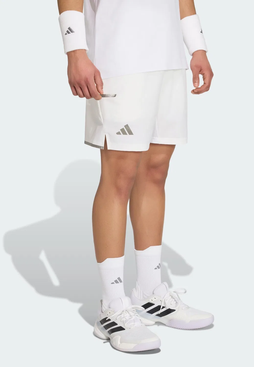 Спортивные шорты Adidas Performance Regular белого цвета — фото 2