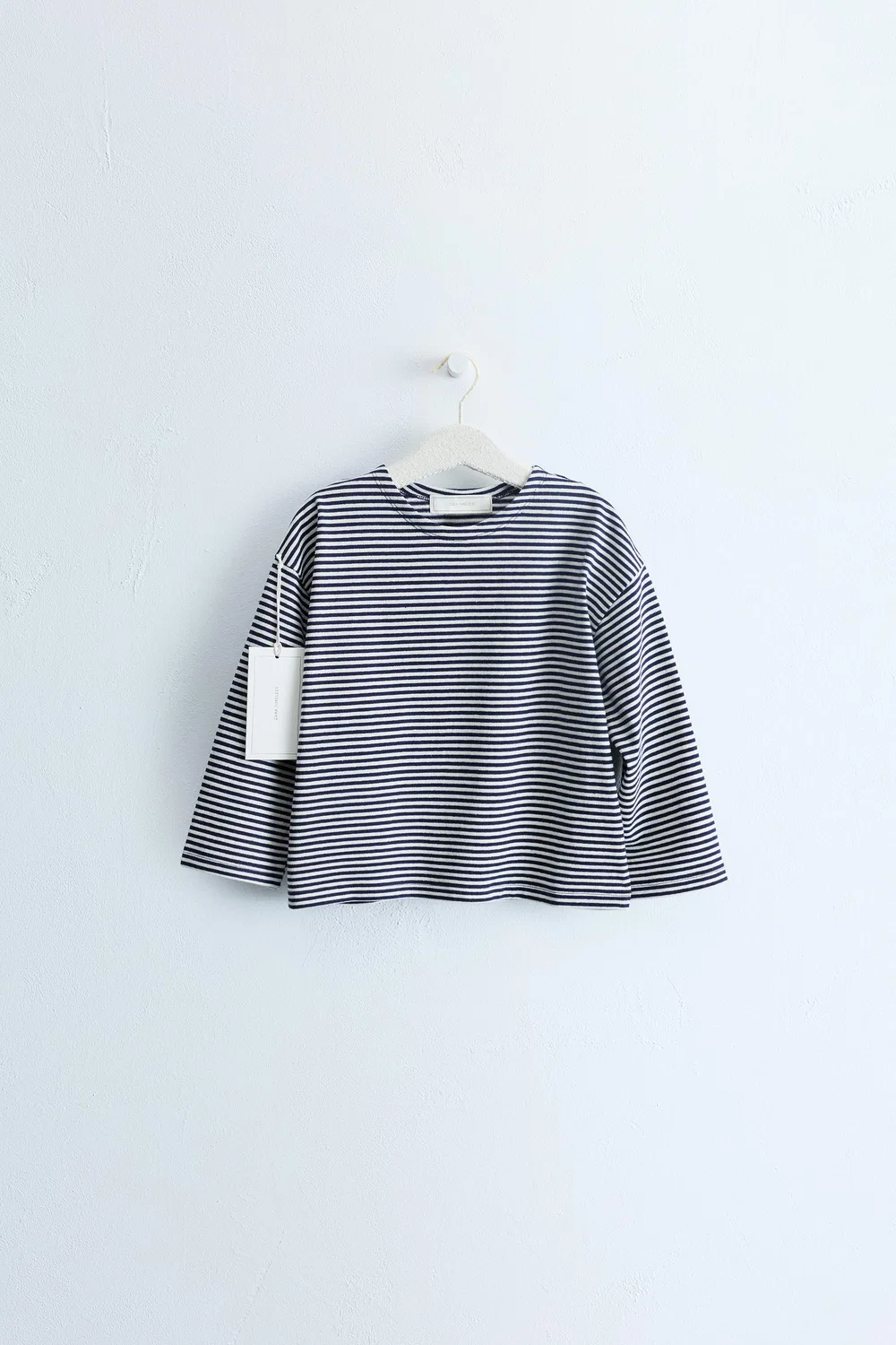Футболка Zara Timeless с полосатым принтом, Blue/White