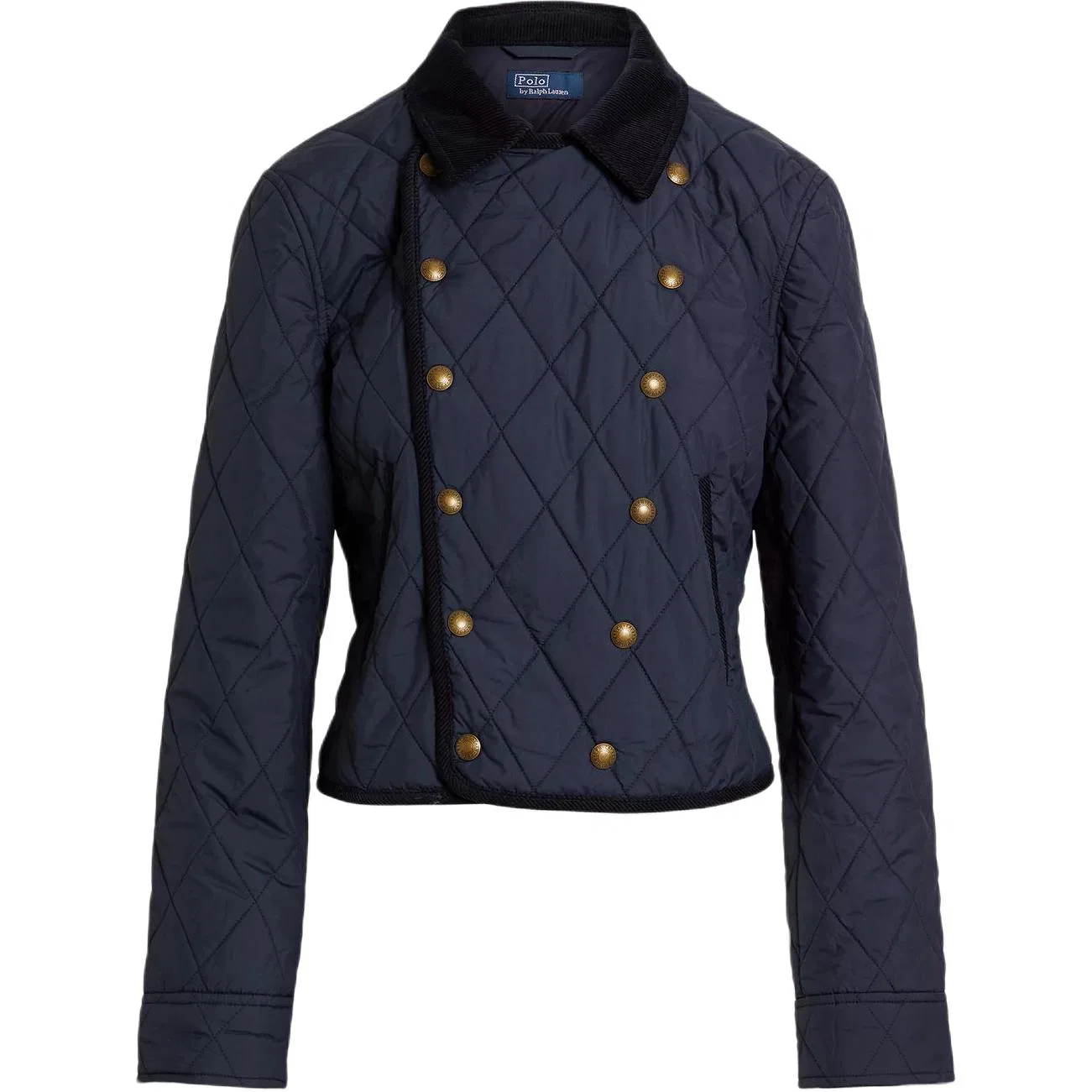 Женская куртка с лацканами прямого кроя Polo Ralph Lauren, Dark Blue — фото 3
