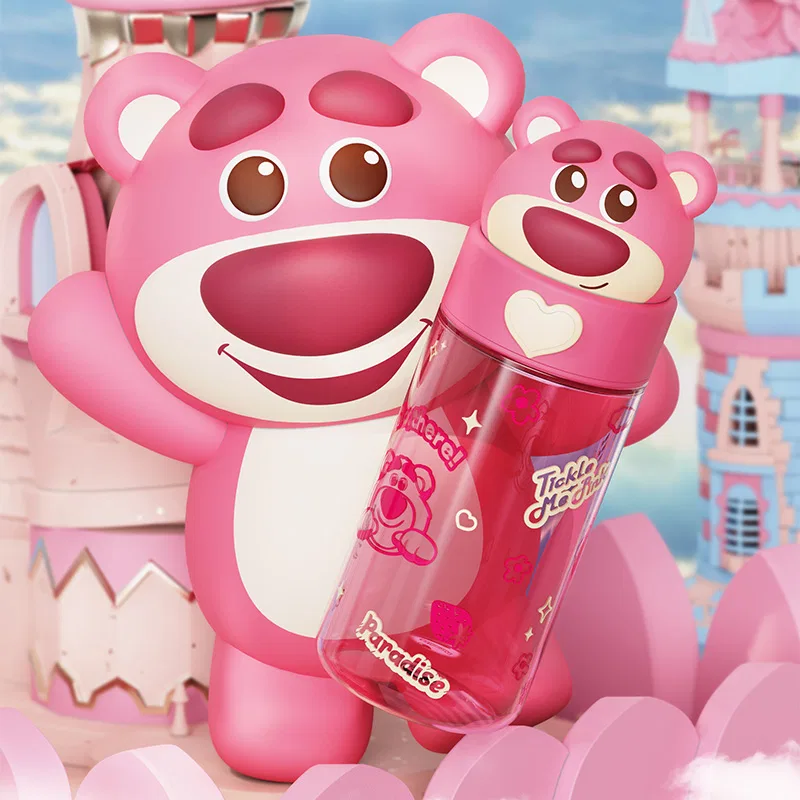 Детская кружка с изображением Лотсо, 500 мл, Disney, Lotso Water Cup+Sticker — фото 4