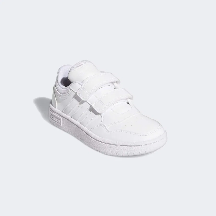 Кроссовки повседневные с липучками Hoops Lifestyle adidas, Белый — фото 4