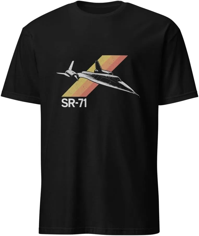 Мужская футболка с принтом SR-71 Blackbird, Black