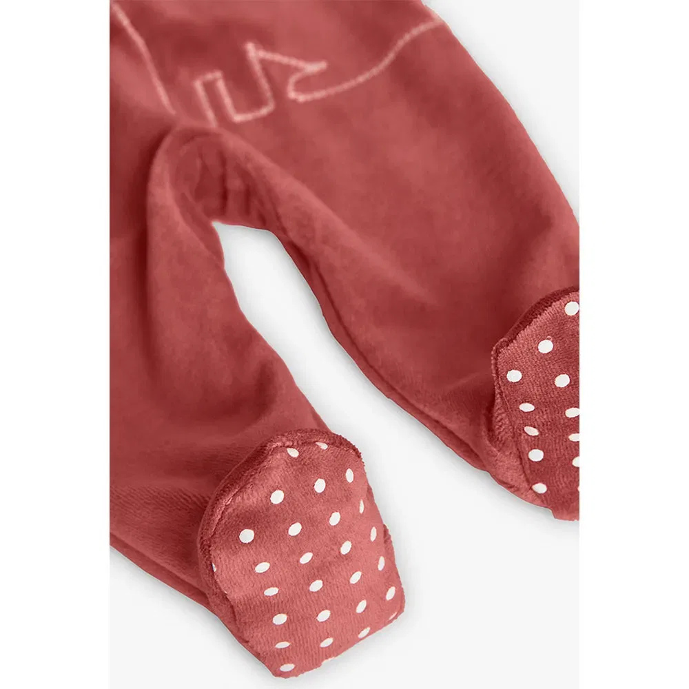 Boboli Velour Long Sleeve детский комбинезон, розовый — фото 3