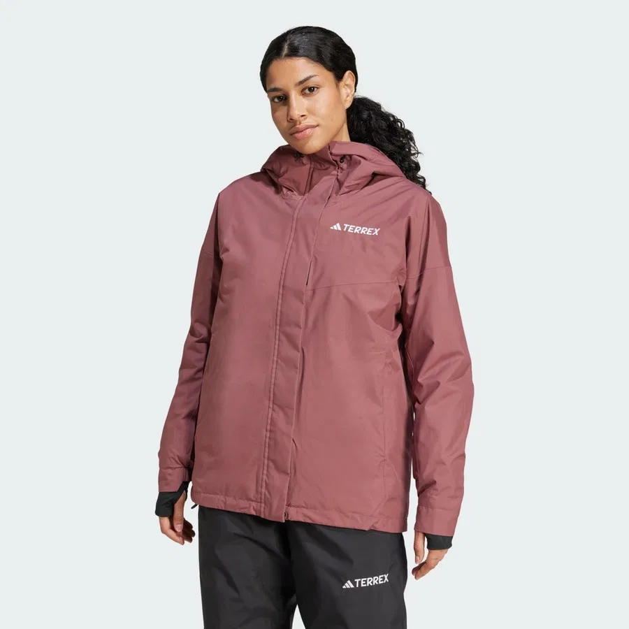Женская утепленная куртка с принтом Terrex Multi 2l Rain.Rdy Insulated Jacket adidas, Bodro