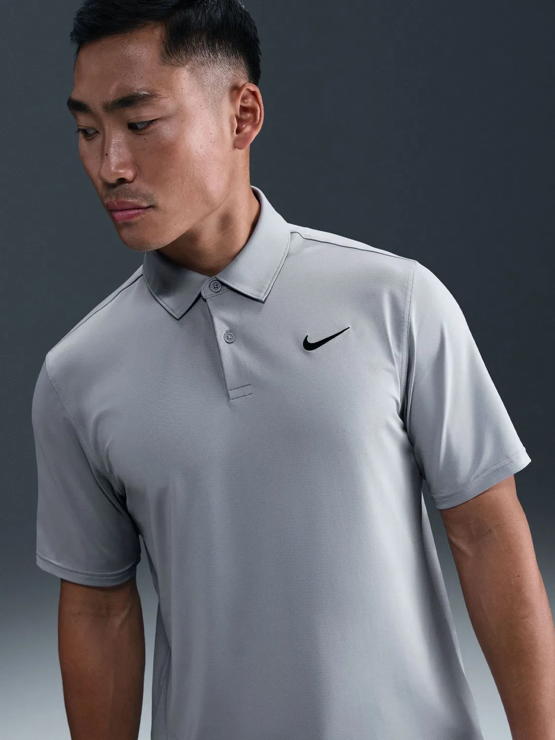 Поло Nike Dri-FIT Velocity, Wolf Grey and Cream Natural