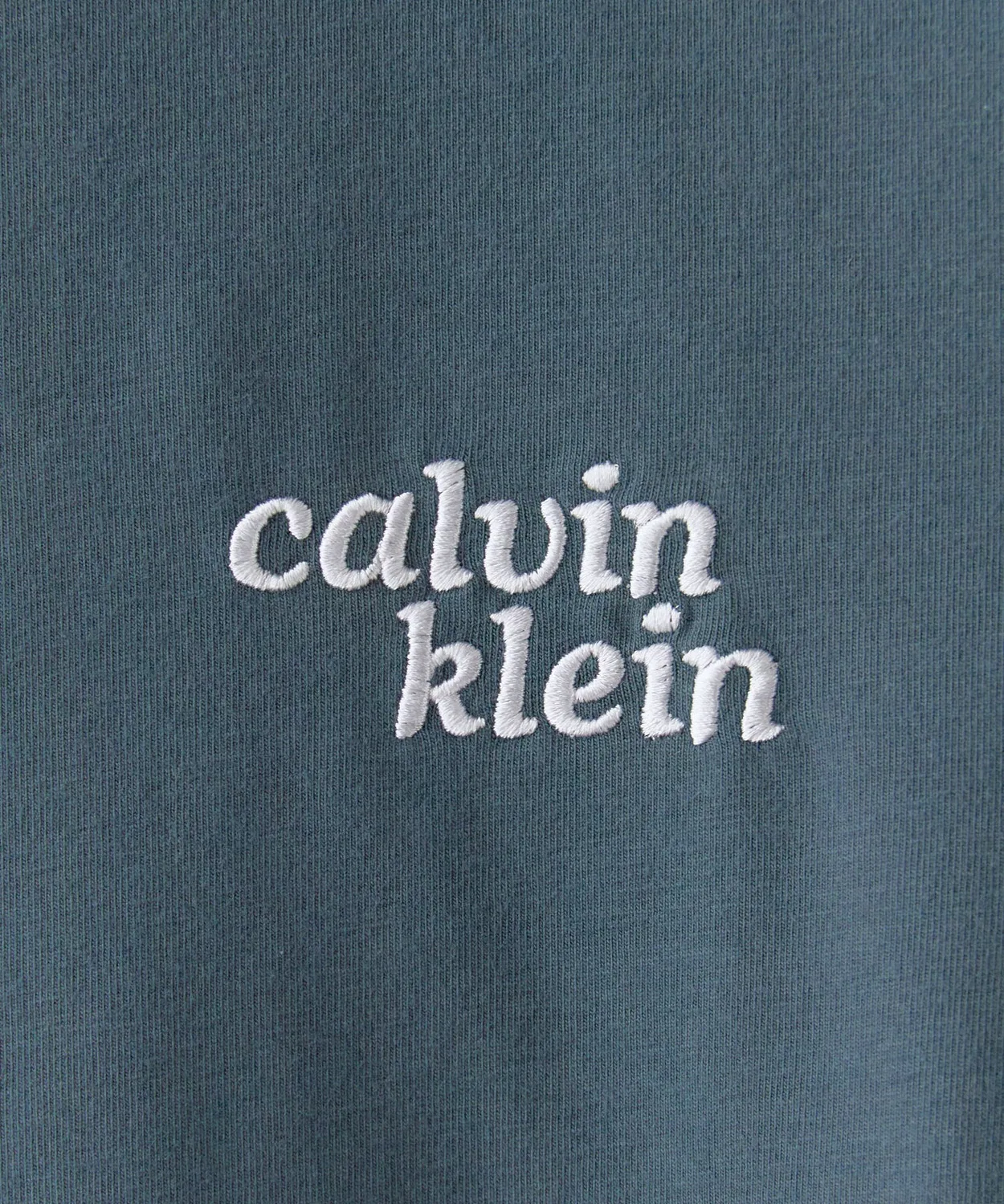 Женская футболка с принтом Slim Fit Calvin Klein, Неви — фото 3
