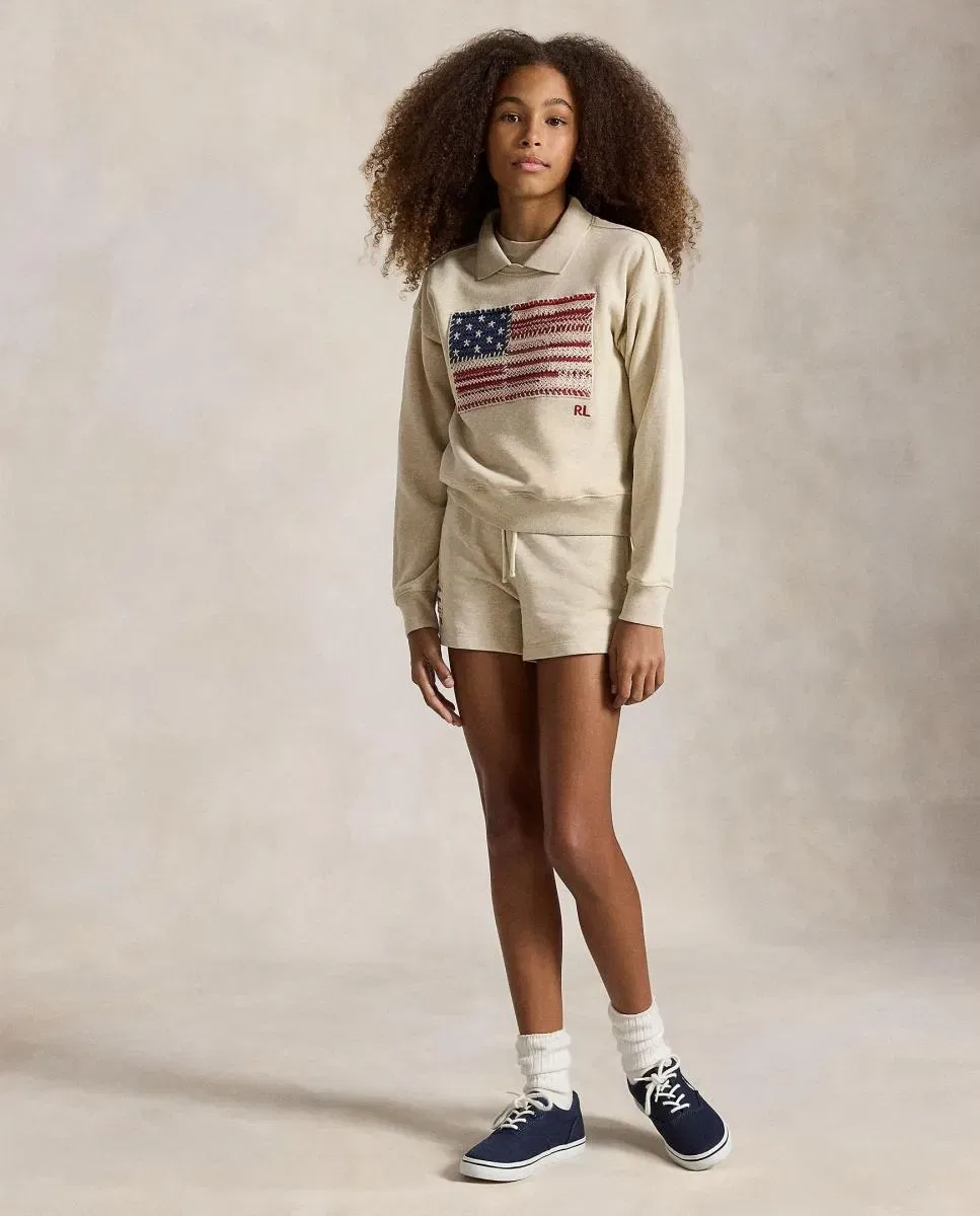 Детская свитшот с принтом Natural Polo Ralph Lauren, Natural