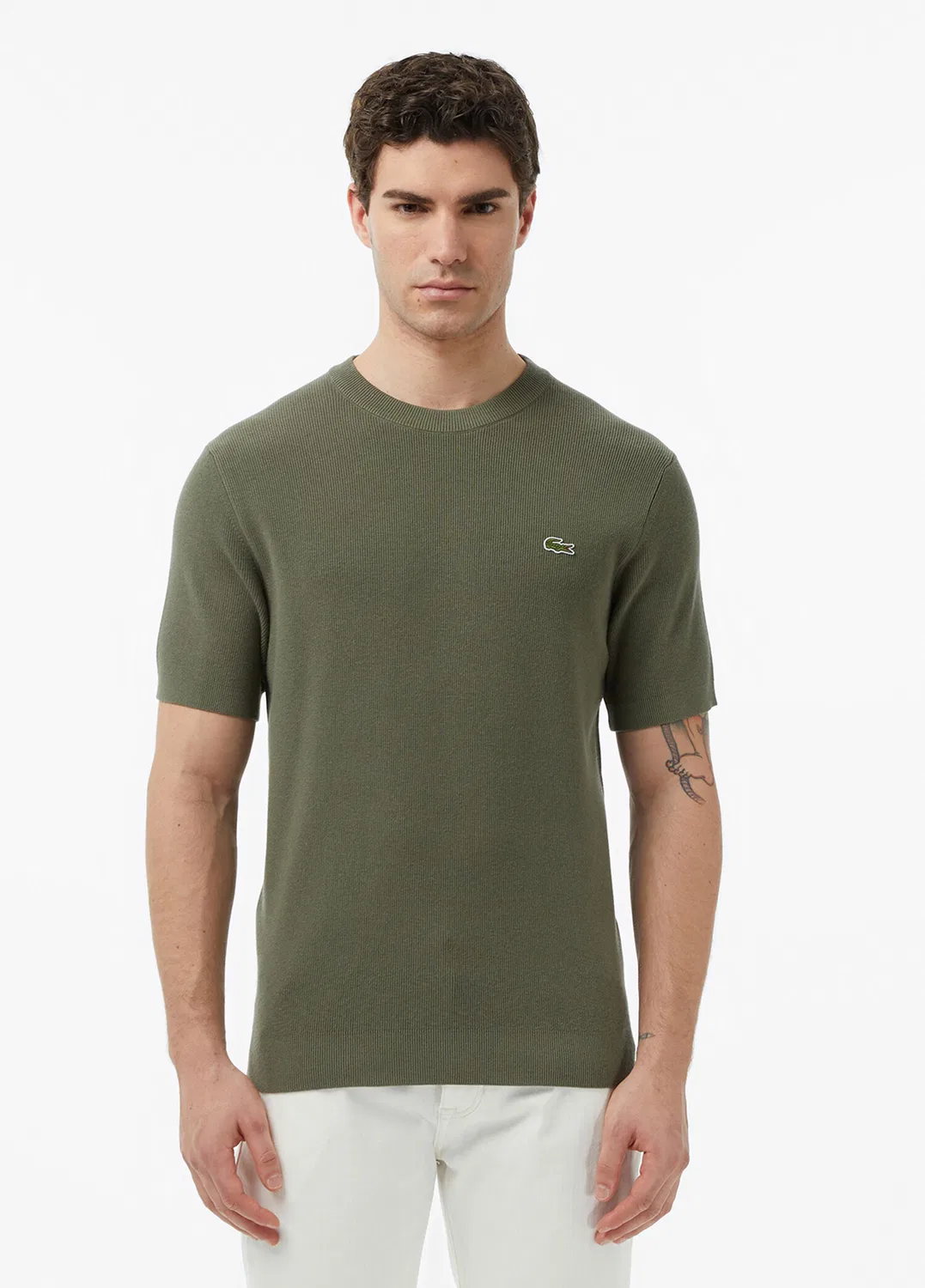 Трикотажный джемпер Lacoste, хаки