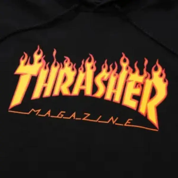 Худи Thrasher унисекс, чёрное — фото 4