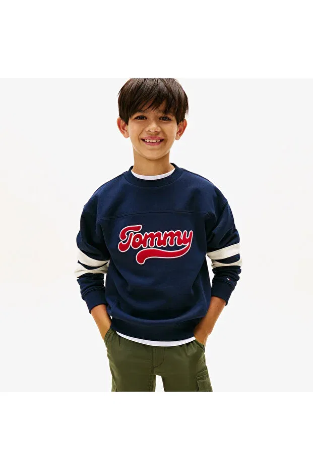 Детское для девочек свитшот с длинным рукавом Tommy Hilfiger, Blue