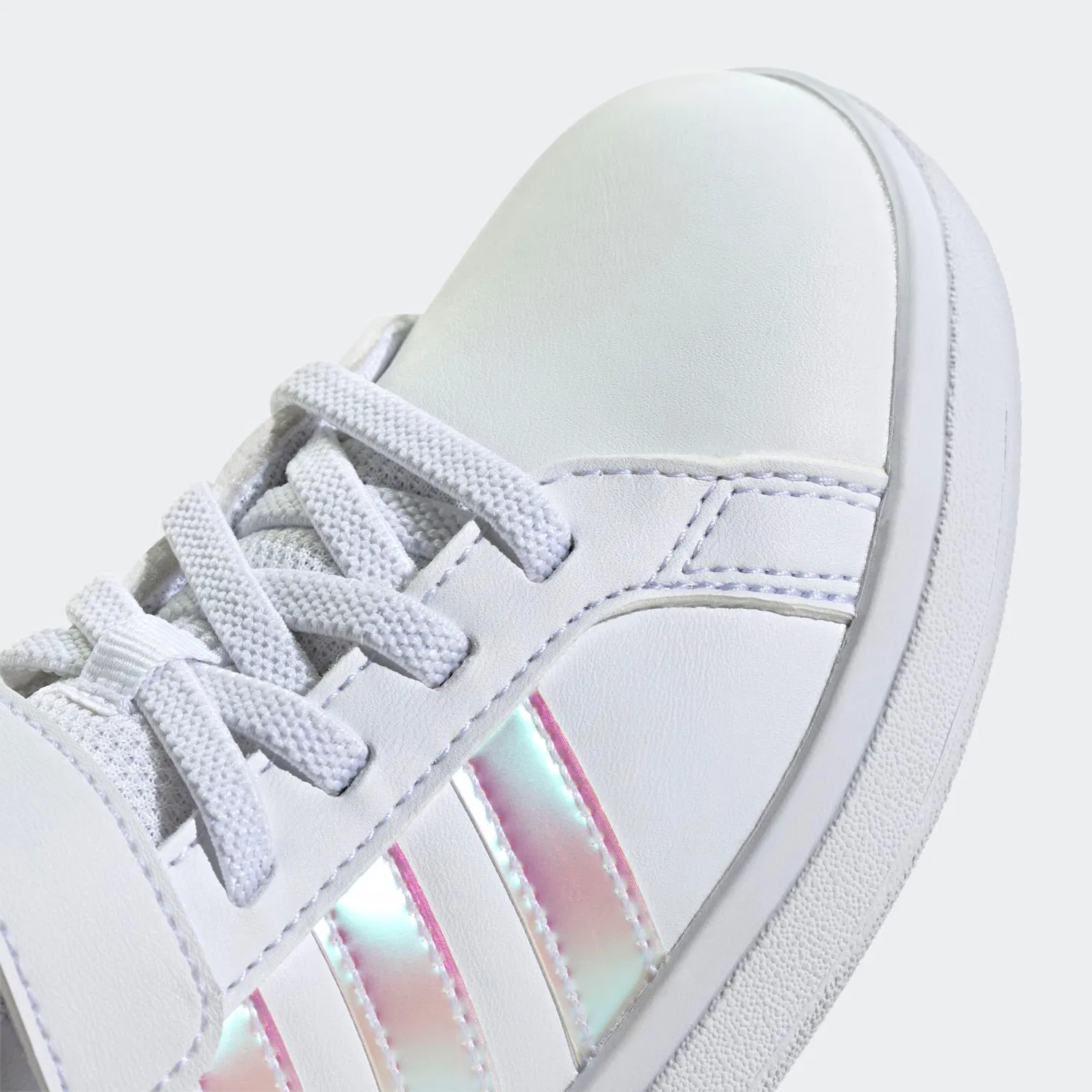 Детские кроссовки с закрытым носком Grand Court Adidas, Weiss Hellrosa — фото 4