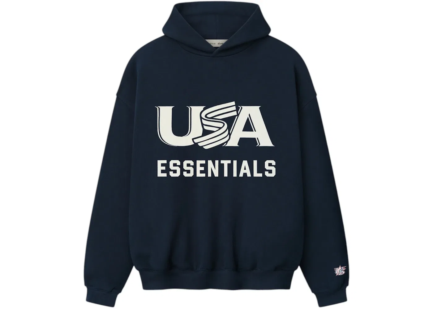 Мужская худи с принтом Fear of God Essentials USA Baseball Sport Hoodie Fear of God, Dark Sapphire