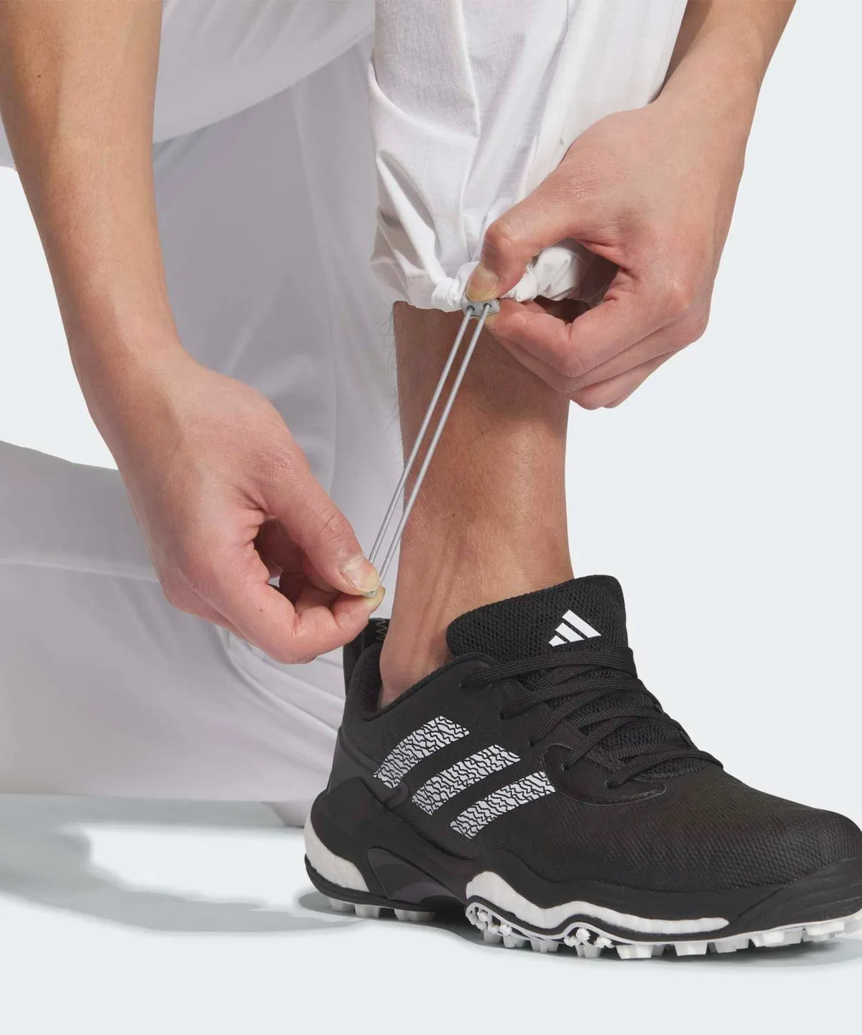 Мужские брюки из футера с карго-карманами Beyond the Course EX-Stretch Adidas, Белый — фото 4