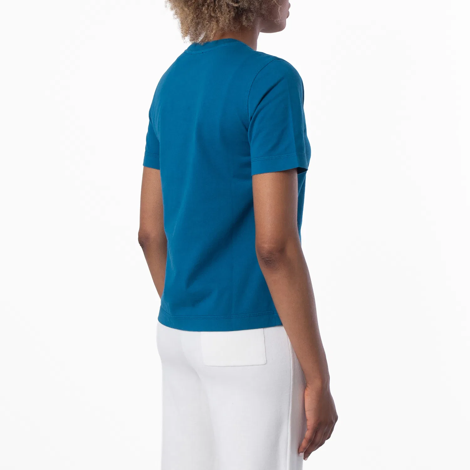 Футболка с вышивкой Embroidered Logo Cotton T-Shirt Burberry, Kingfisher — фото 3