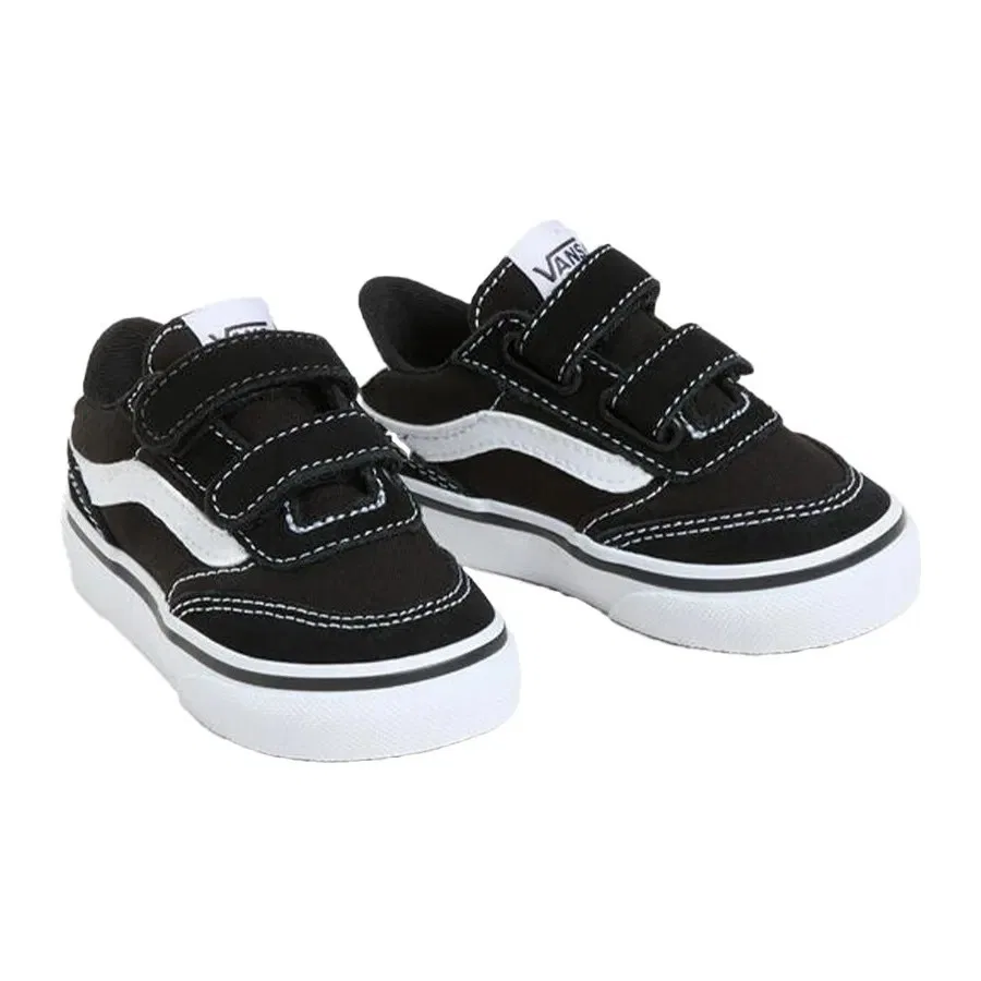 Кроссовки детские с липучками Brooklyn Ls V Vans, Черный — фото 3