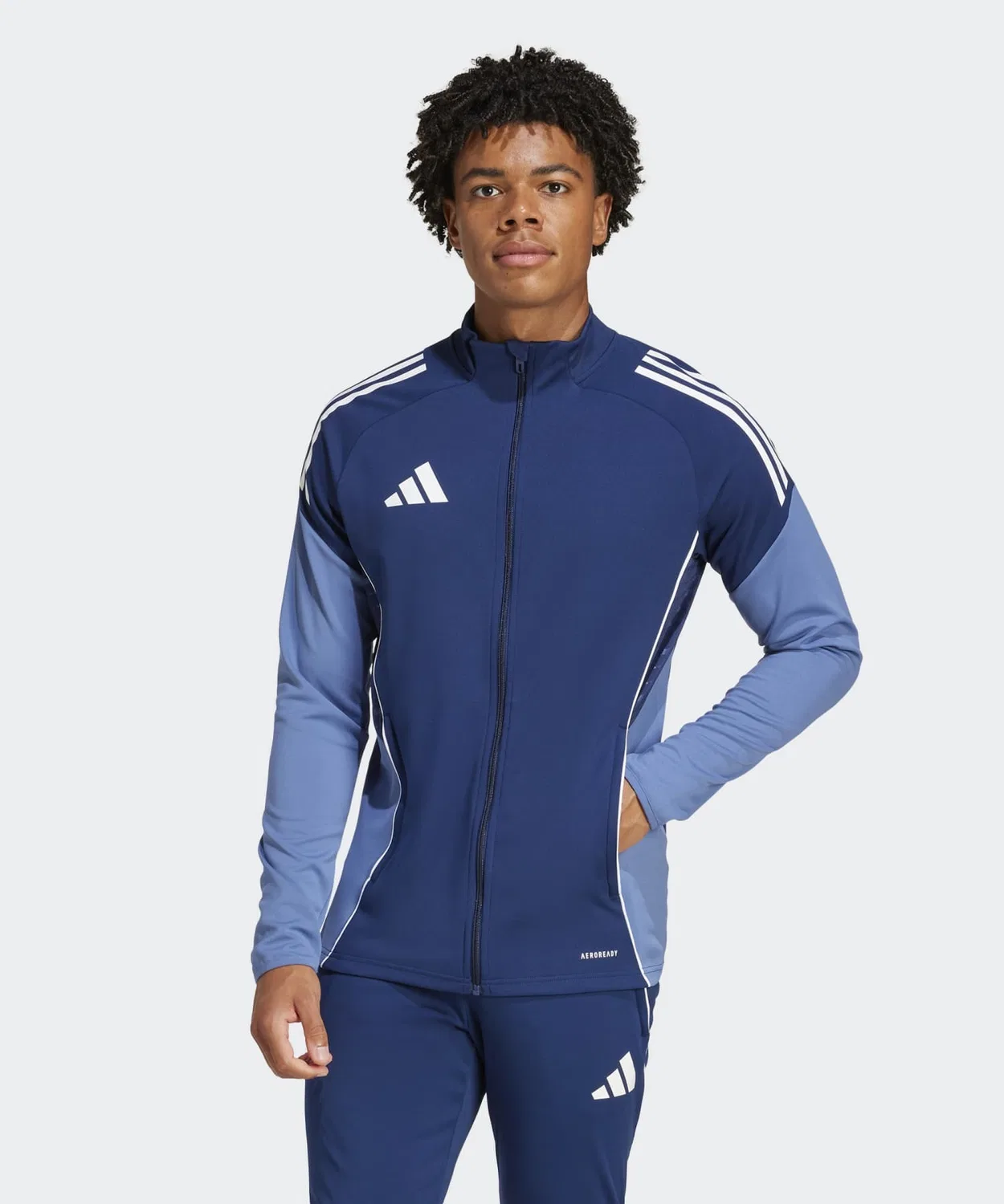 Мужская тренировочная куртка с принтом Tiro 25 Competition Adidas, Blue