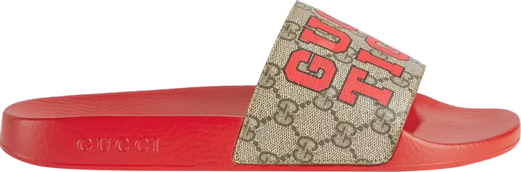 

Сандалии Gucci Slide Tiger, красный