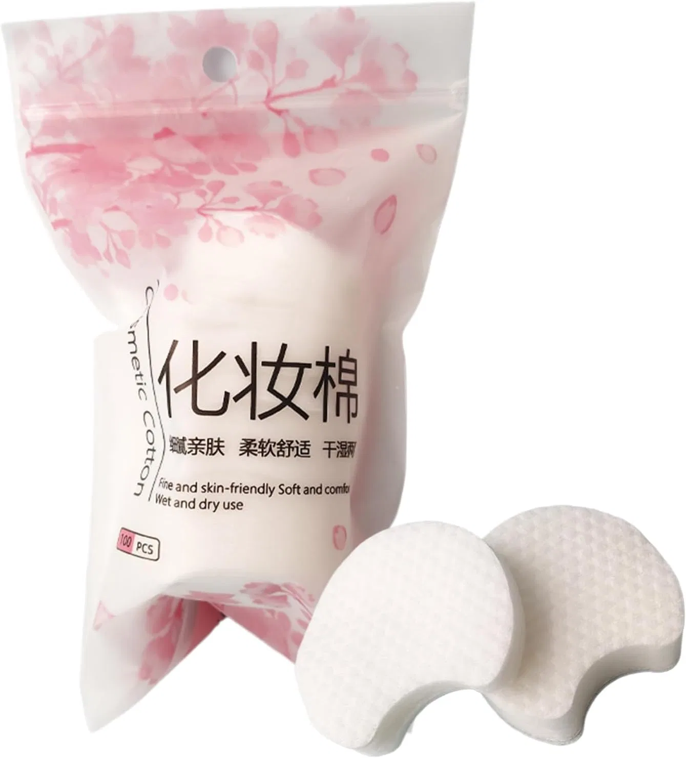 Средство для снятия макияжа, Cotton Cleansing Pads, Jlobnyiun, 100 шт, 6 см