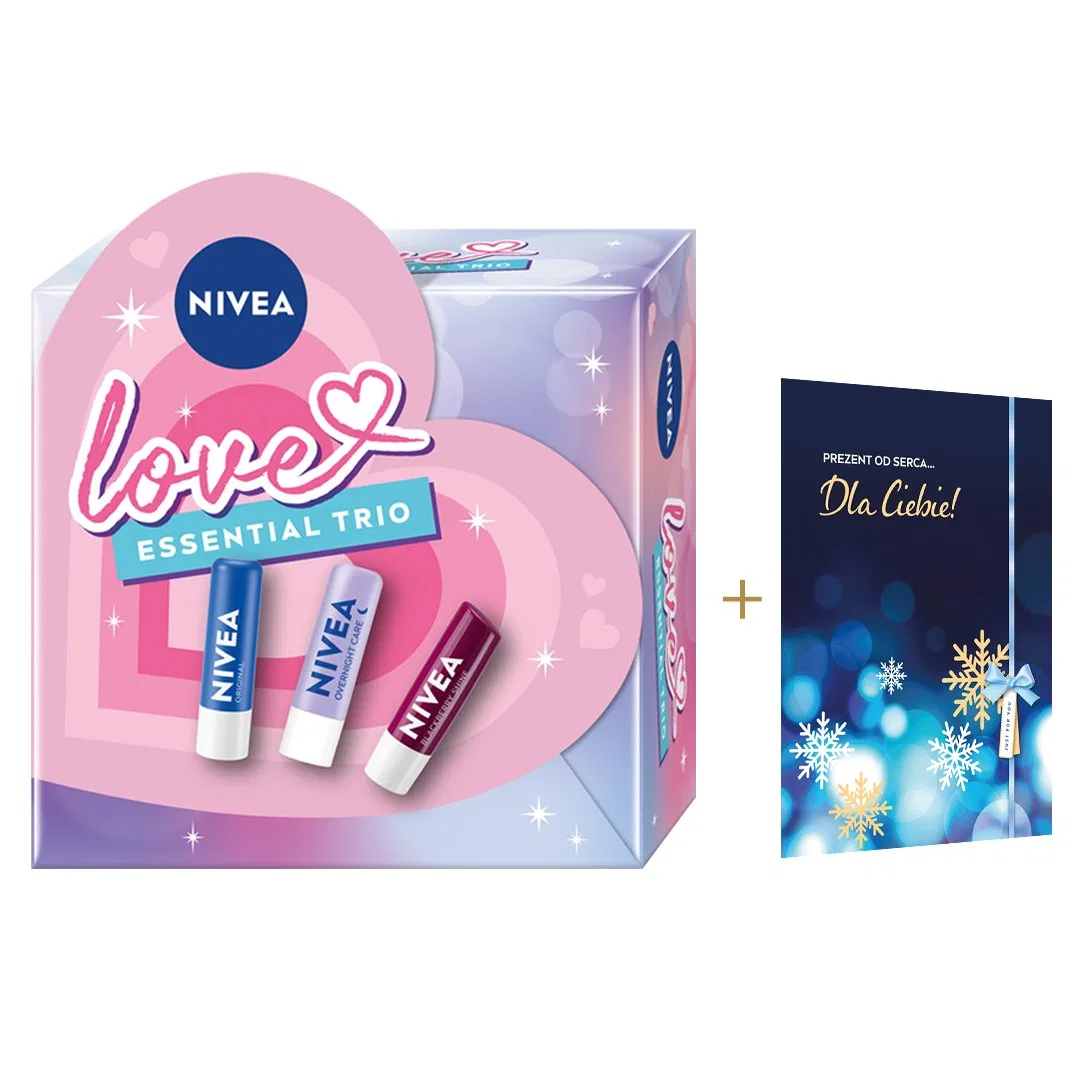 Набор бальзамов для губ Nivea Essential Trio, Blackberry Shine