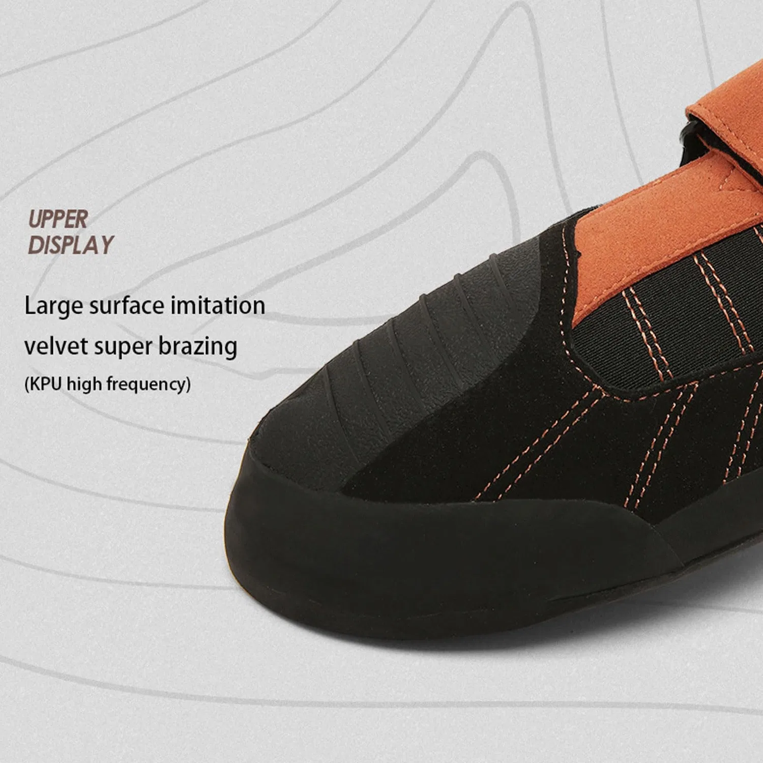 Детские скальные туфли с застежкой-шнуровкой SerendipitousWhisper, Black Orange — фото 4
