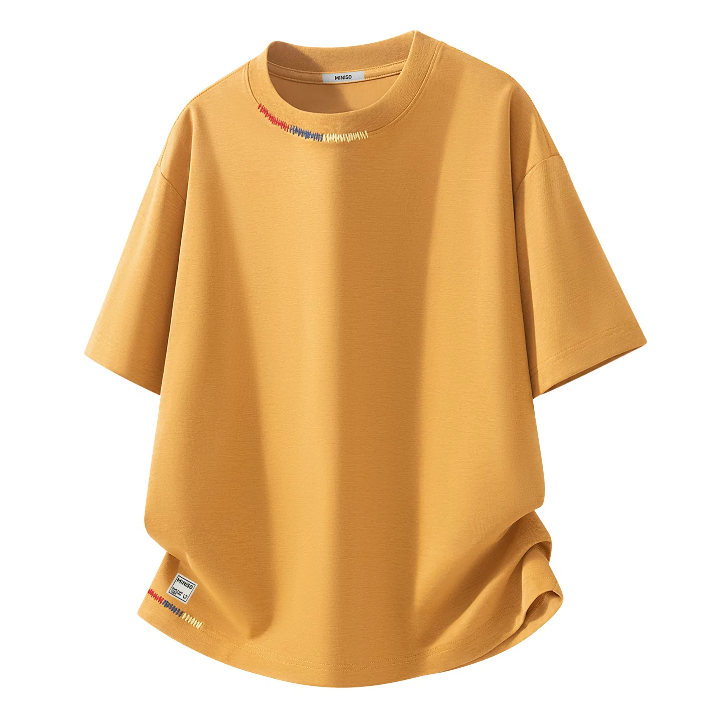 Футболка детская с тонкой посадкой MINISO, Soft Texture Ginger Yellow