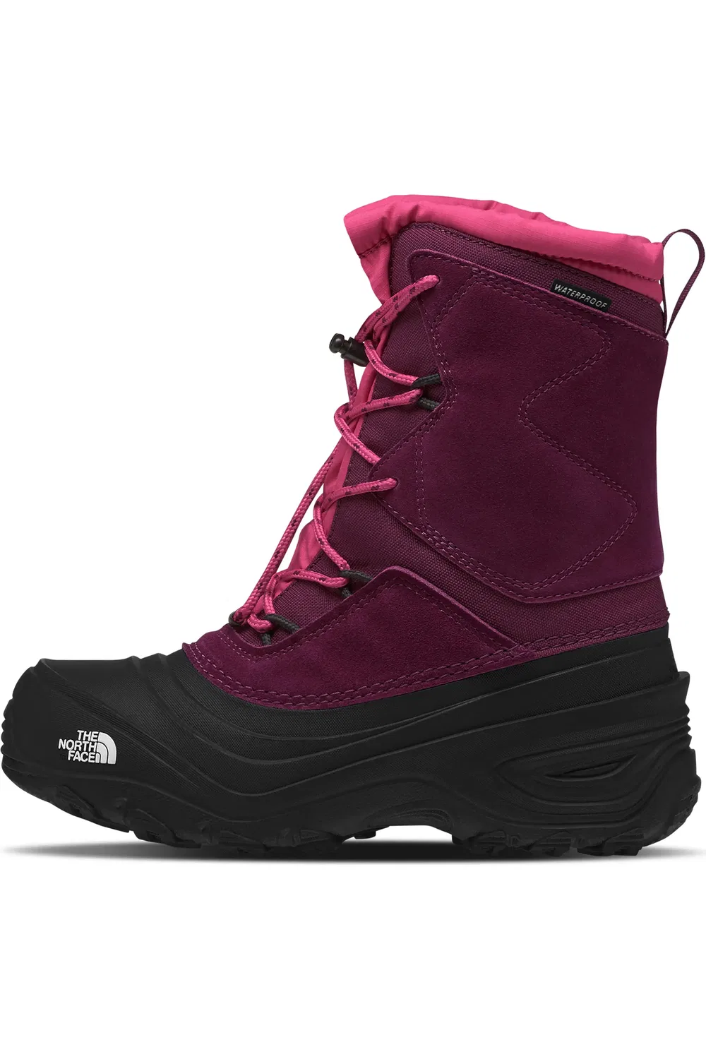 Детские ботинки водонепроницаемые Alpenglow V The North Face, Boysenberry/Tnf Black