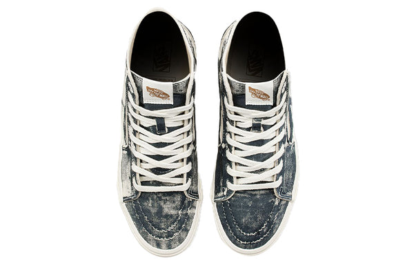 Кроссовки eco theory sk8-hi tapered high-top sneakers blue/white Vans, синий — фото 3